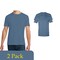 Gildan Men's Softstyle Bulk T-Shirt Pack for Custom Printing & Crafting, Indigo Blue (2-14 Pack)
